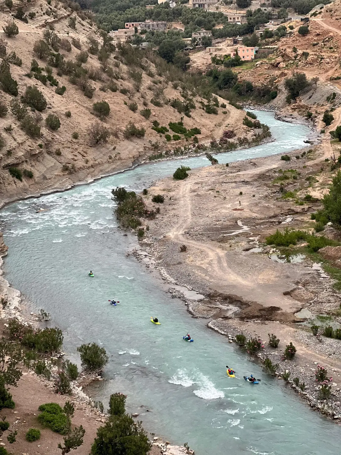 High Atlas river from above